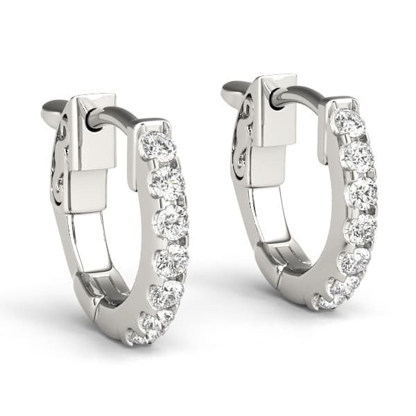 Pavé Diamond Huggie Earrings (0.28 ct. tw.) — View 1