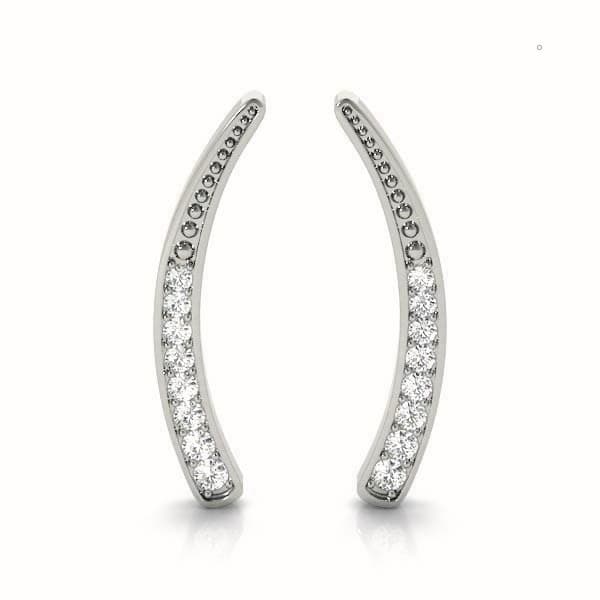 Earrings Climbers — RIGHT (1/8 ct. tw.) — View 1