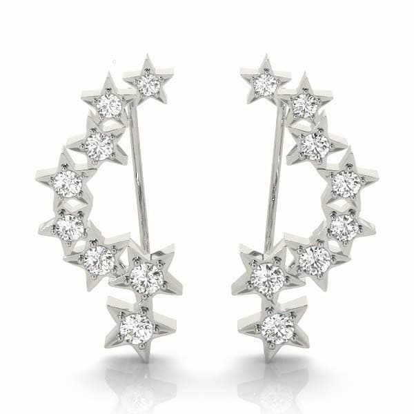 Star Ear Climbers — RIGHT (0.29 ct. tw.) — View 1