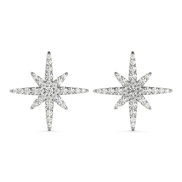 Star Shape Cluster Fashion Earrings (0.56 ct. tw.) — View 1