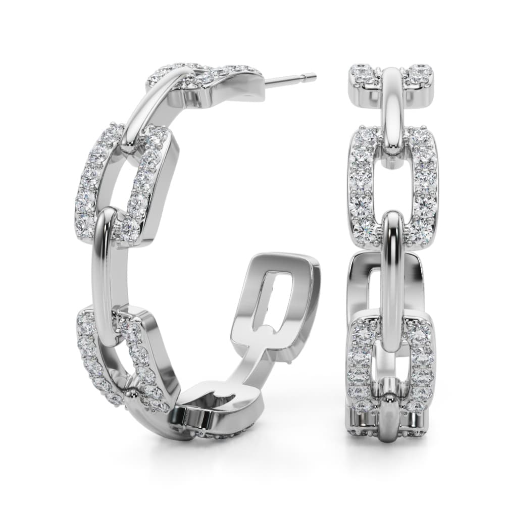Chain Link Fashion Earrings (1.04 ct. tw.) — View 1