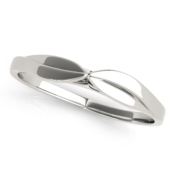 Split Shank Curved Wedding Bands — View 1