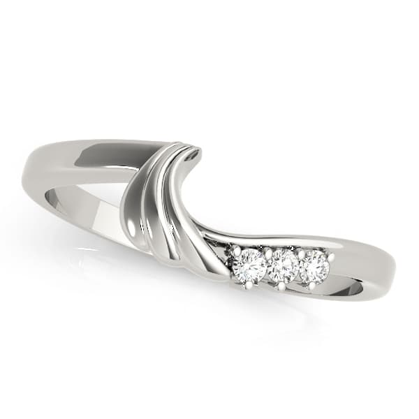 Wedding Bands Curved Bands (0.03 ct. tw.) — View 1