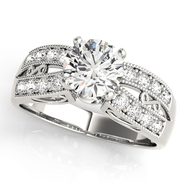 Engagement Rings Antique — style 50286 in 10k White Gold