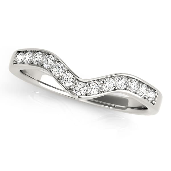 Wedding Bands Curved Bands (0.2 ct. tw.) — View 1