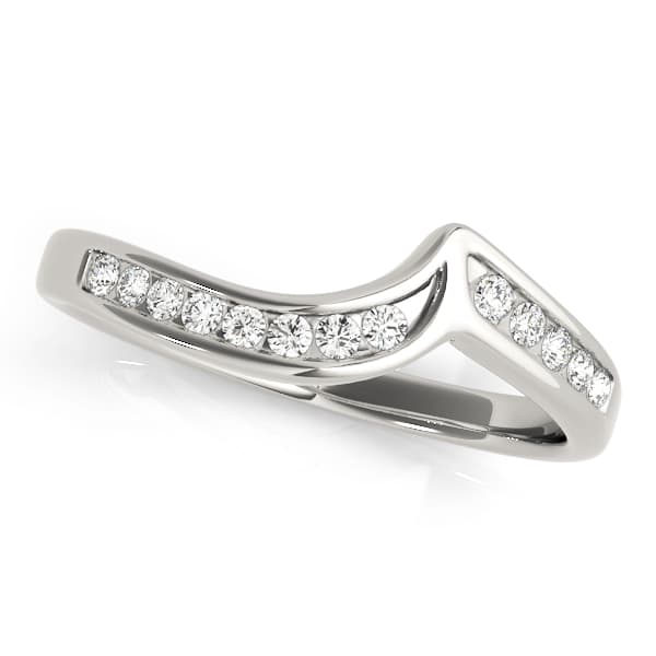 Wedding Bands Curved Bands (1/8 ct. tw.) — View 1