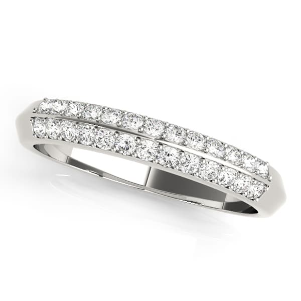 Multirow Pavé Wedding Bands (0.2 ct. tw.) — View 1