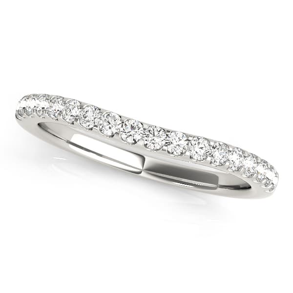 U-Prong Curved Wedding Band (0.27 ct. tw.) — View 1
