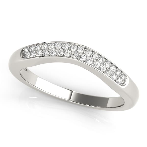 Wedding Bands Curved Bands (0.16 ct. tw.) — View 1