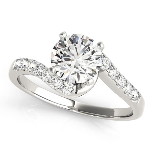Engagement Rings Bypass — style 50490 in 10k White Gold