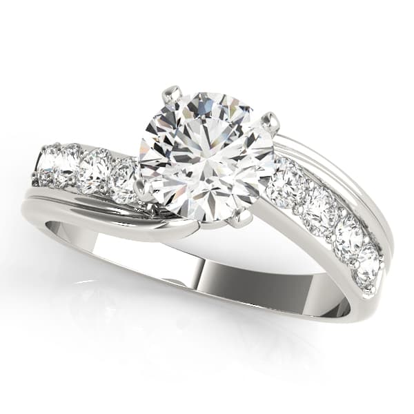 Engagement Rings Bypass — style 50499 in 10k White Gold