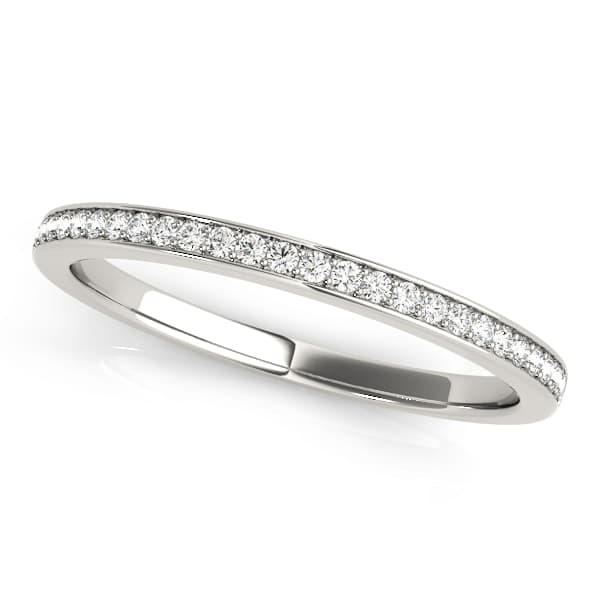 Straight Wedding Band Channel Set (1/8 ct. tw.) — View 1