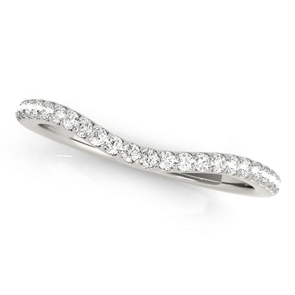 Curved Wedding Band — B (0.16 ct. tw.) — View 1