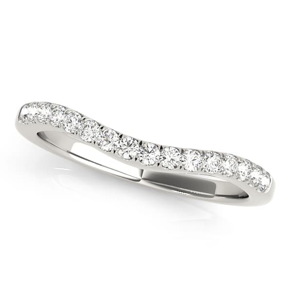 Curved Wedding Band (0.2 ct. tw.) — View 1
