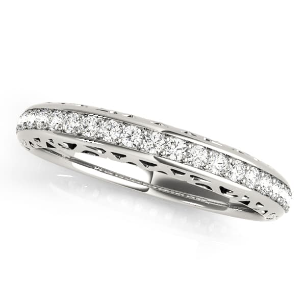 Vintage Prong In Channel Wedding Band (0.21 ct. tw.) — View 1
