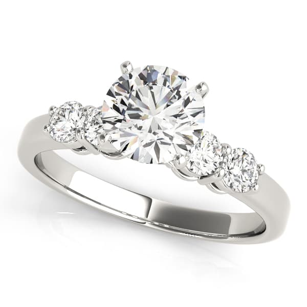 4-Stone Shared Prong Engagement Ring — style 50633 in 10k White Gold