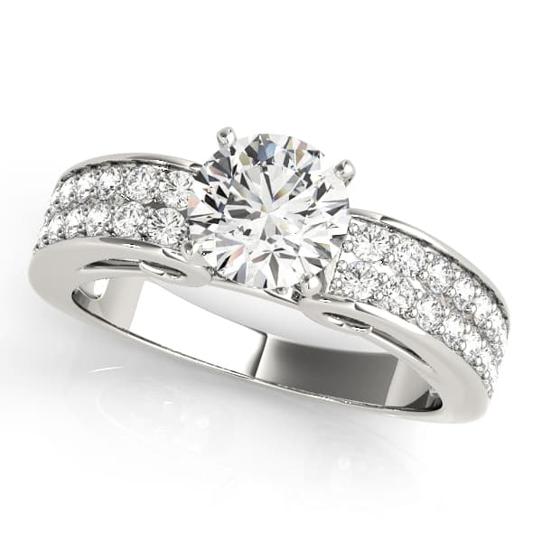 Engagement Rings Multirow — style 50638 in 10k White Gold