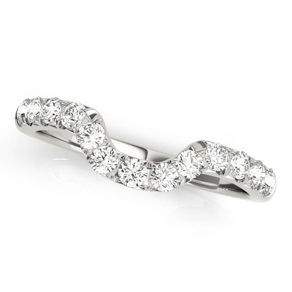 Curved Diamond Wedding Band (3/8 ct. tw.) — View 1