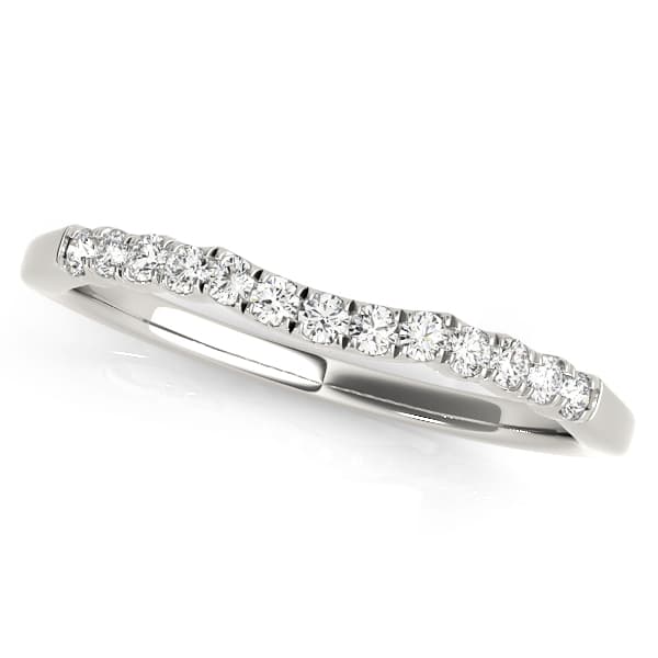 Wedding Bands Curved Bands (0.1 ct. tw.) — View 1
