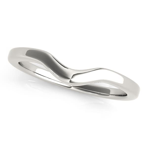 Curved Wedding Band — View 1
