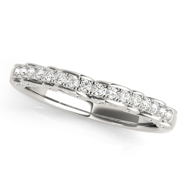 Wedding Bands Curved Bands (1/8 ct. tw.) — View 1