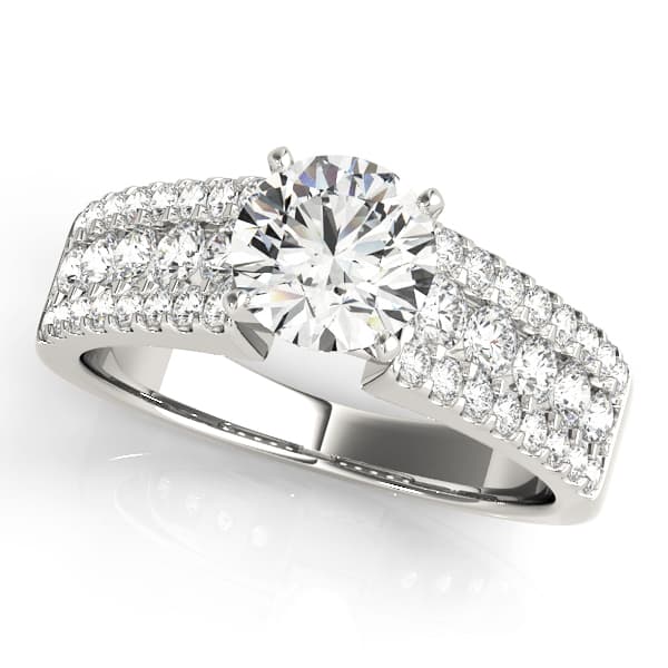 Multirow Engagement Ring — style 50831 in 10k White Gold