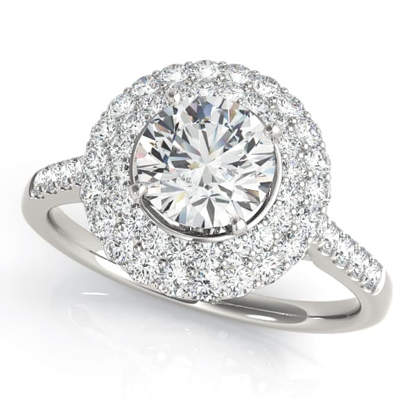 Eng Ring For 1.75-2.5 ct Heads — style 50844 in 10k White Gold