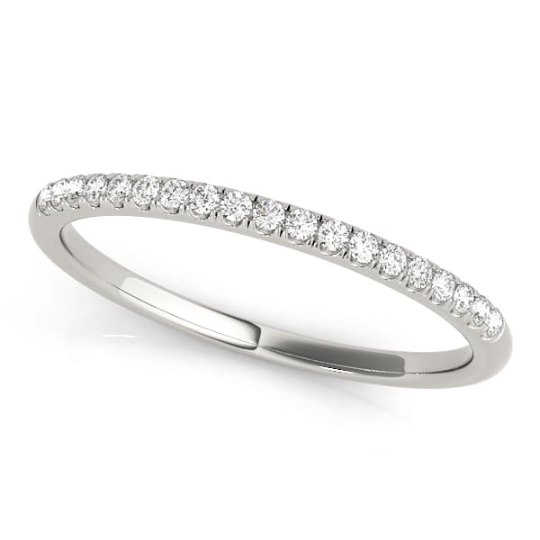 Single-Row Split-Prong Wedding Band (1/8 ct. tw.) — View 1