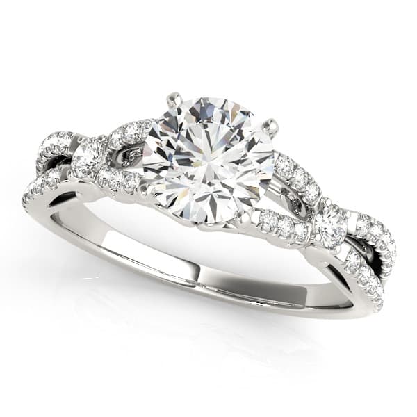 Split Shank Engagement Ring — style 50937 in 10k White Gold