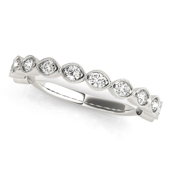 Vintage-Inspired Milgrain Wedding band (0.4 ct. tw.) — View 1