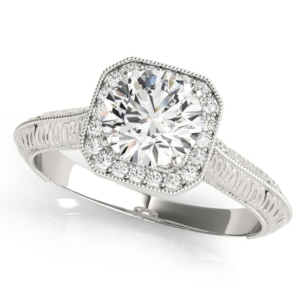 Engagement Ring in 10k White Gold
