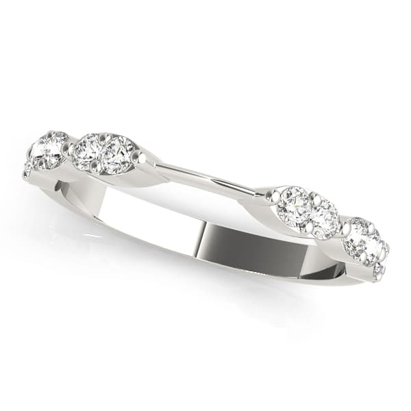 Scalloped Design Stackable Wedding Band (0.42 ct. tw.) — View 1