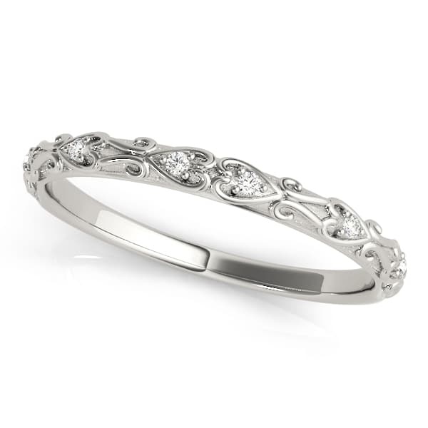 Vintage Inspired Wedding Band (0.04 ct. tw.) — View 1