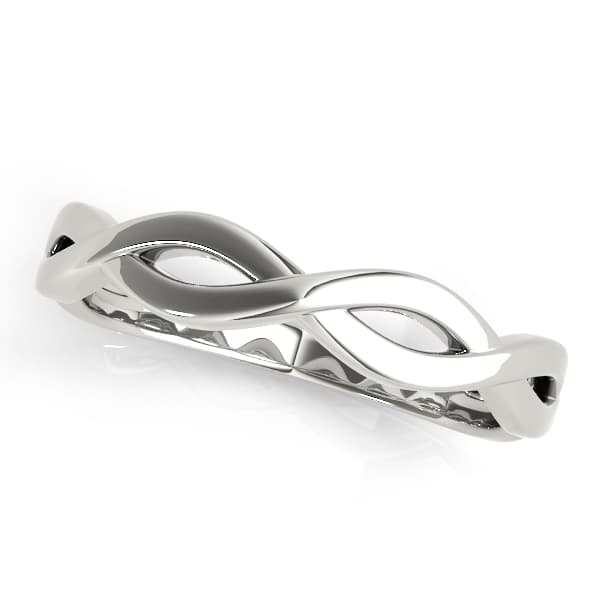 Infinity Twisted Wedding Band — View 1