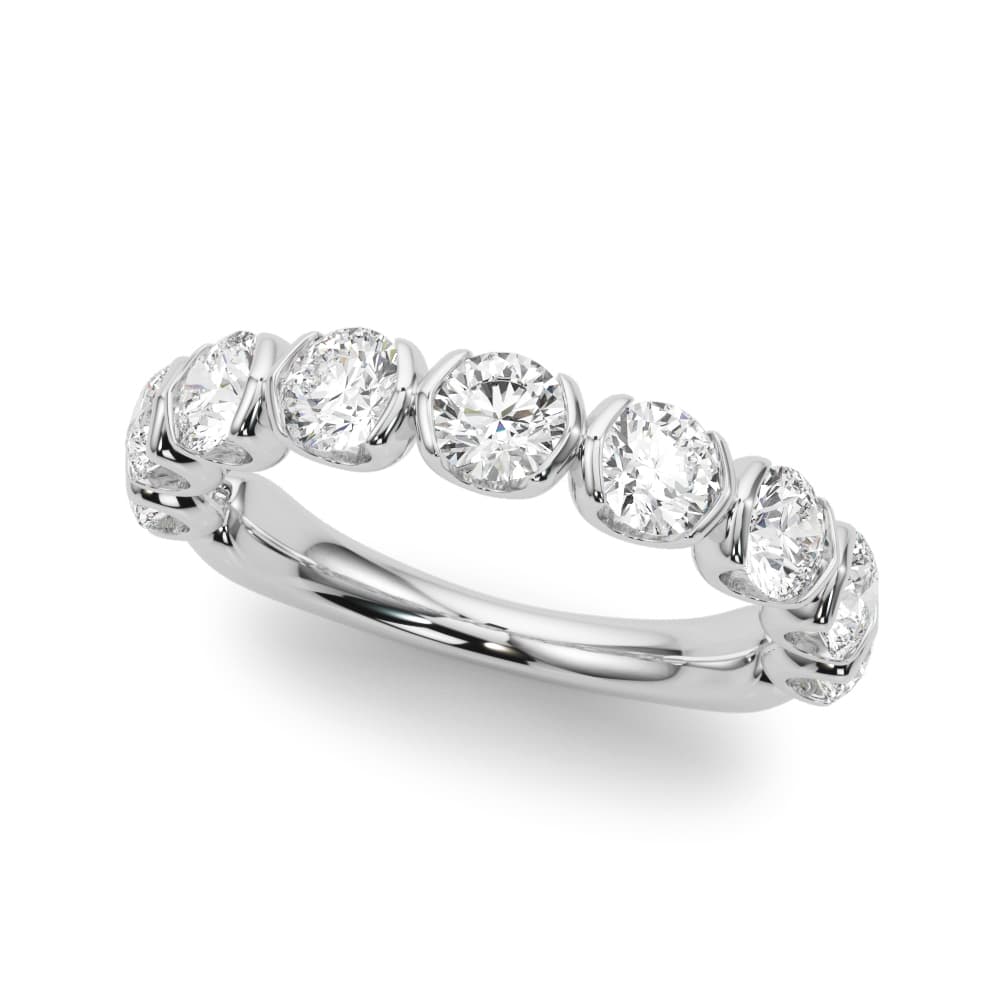 Bar Set Wedding Band — .20 CT (1.8 ct. tw.) — View 1