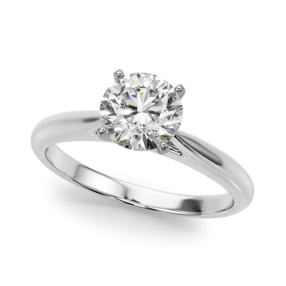 Solitaire Engagement Ring — style 51189 in 10k White Gold
