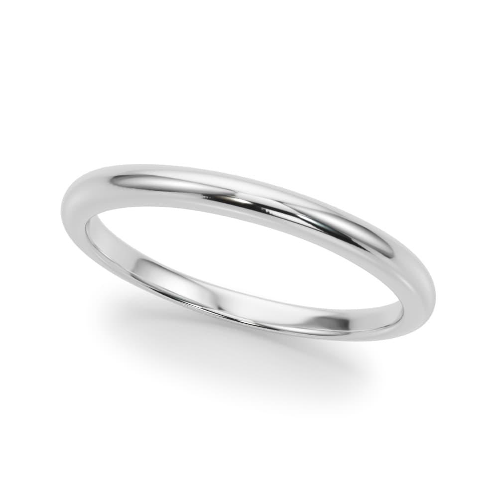 Gold Wedding Bands — White Gold