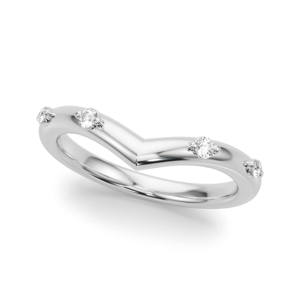 Chevron Wedding Band (0.1 ct. tw.) — View 1