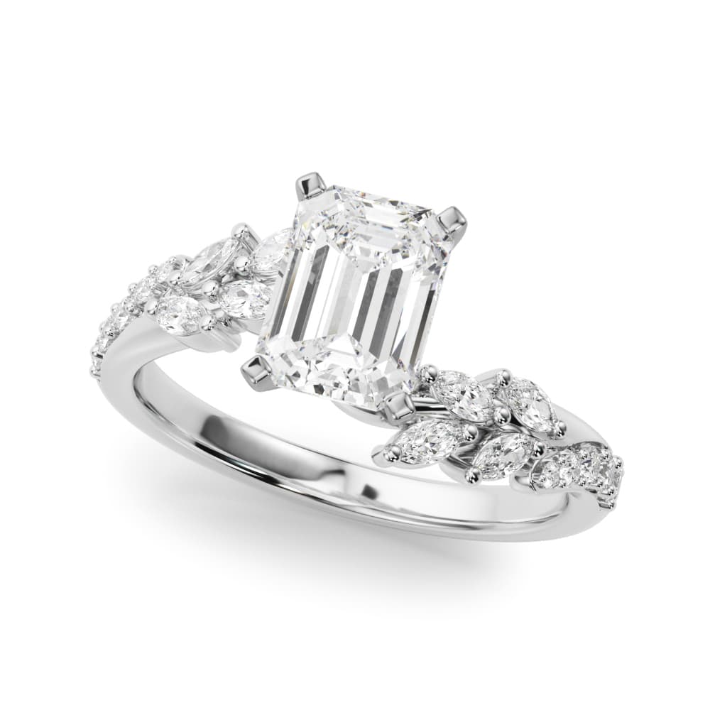Nature Inspired Engagement Ring — style 51250 in 10k White Gold