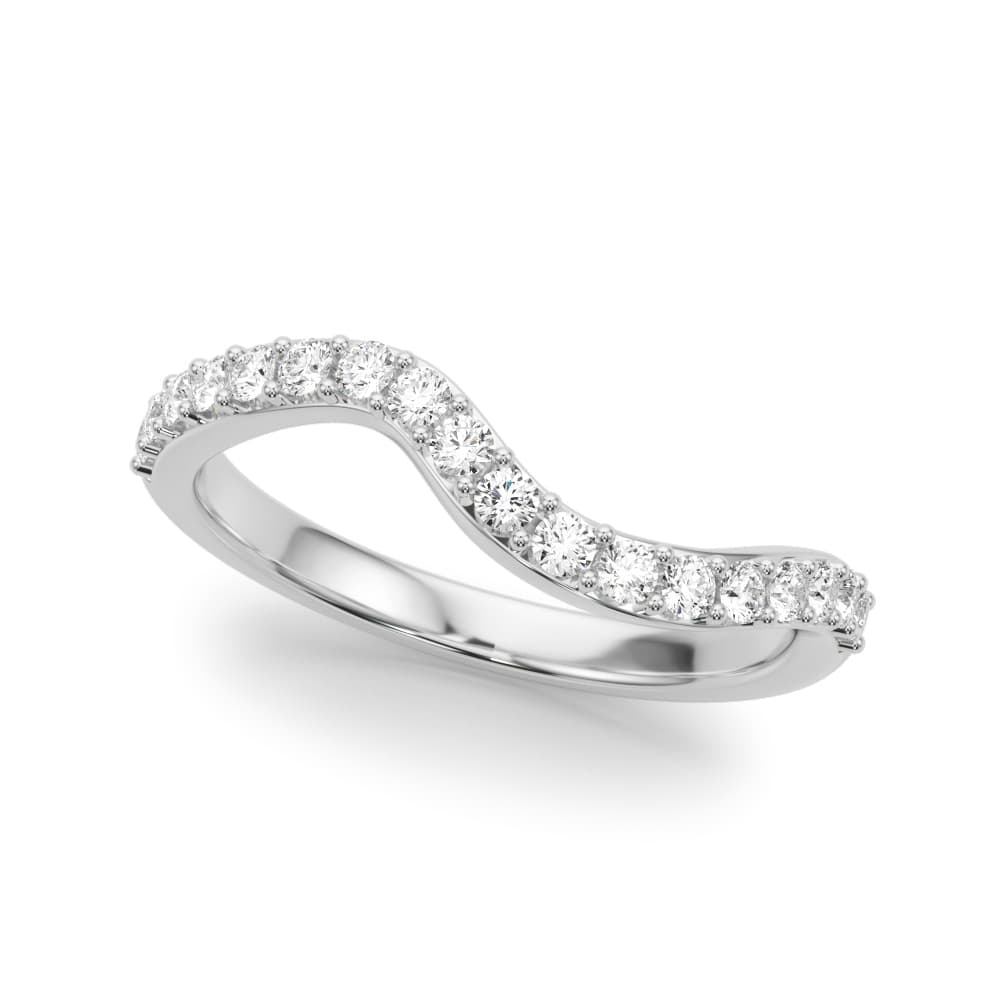 Curved Wedding Band (3/8 ct. tw.) — View 1