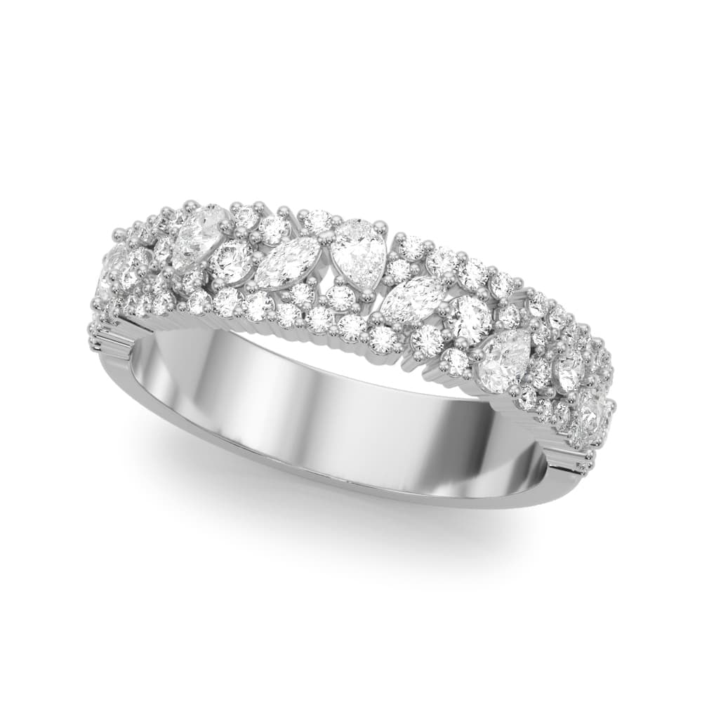 Mixed Shape Wedding Band — 4.5 MM (7/8 ct. tw.) — View 1