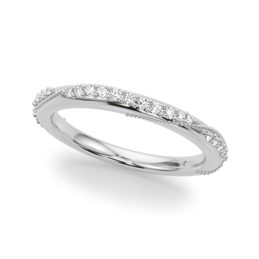 Twisting Contemporary Wedding Band (0.2 ct. tw.) — View 1