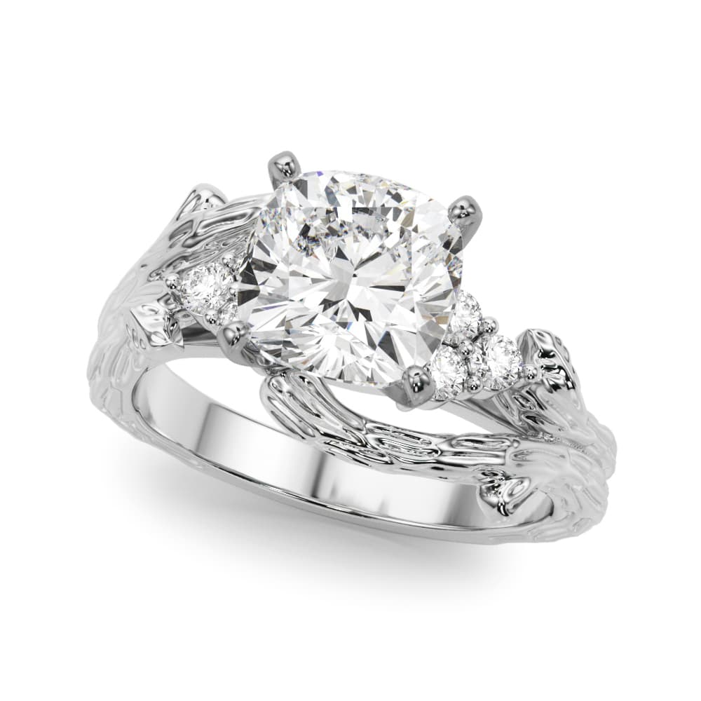 Nature-Inspired Bypass Engagement Ring — style 51364 in 10k White Gold