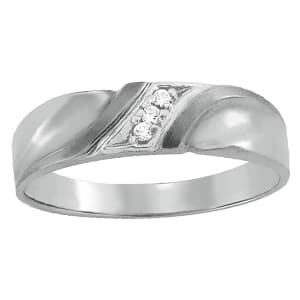 Channel Band Girls Fashion Ring (0.05 ct. tw.) — White Gold