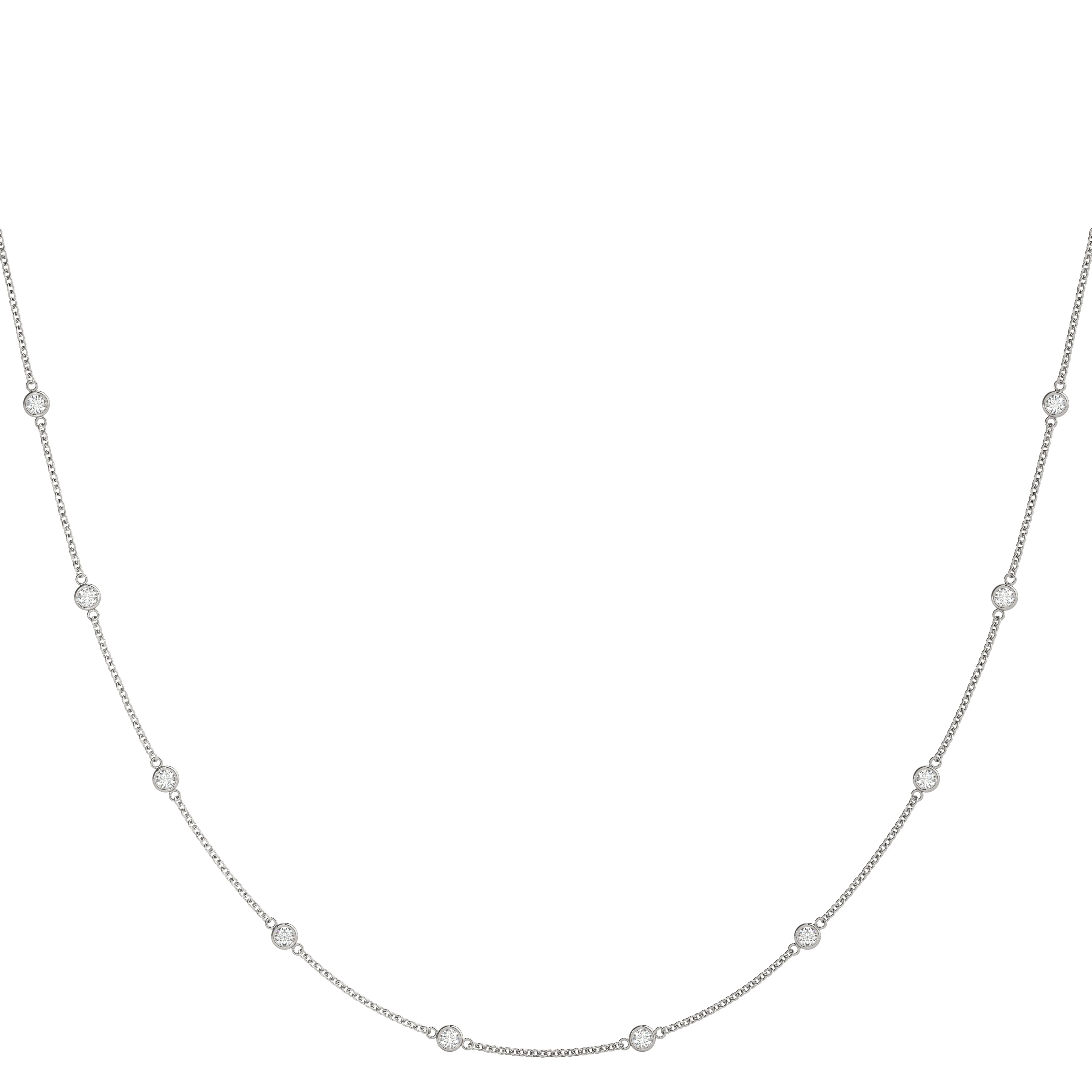 Stationary Diamond Necklace — 1/2 CT (1/2 ct. tw.) — View 1