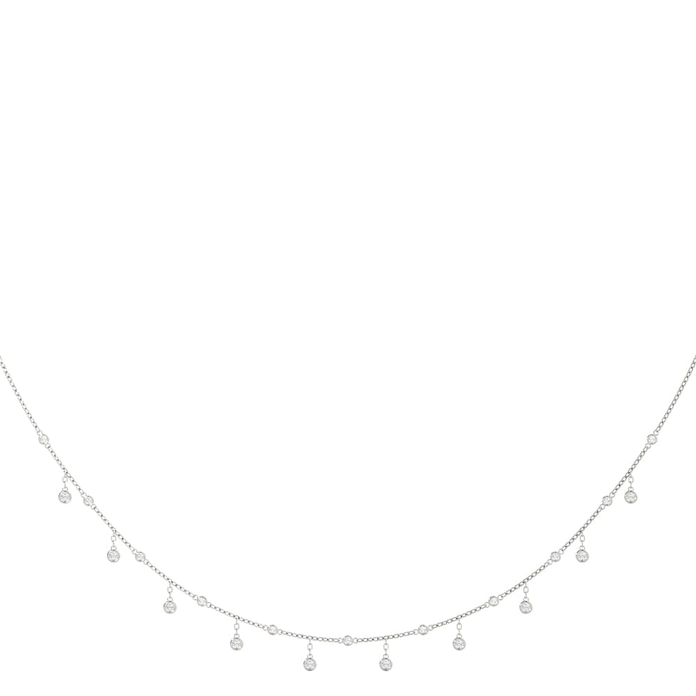 Bezel Set Link Necklace — 3/4 CT (0.78 ct. tw.) — View 1