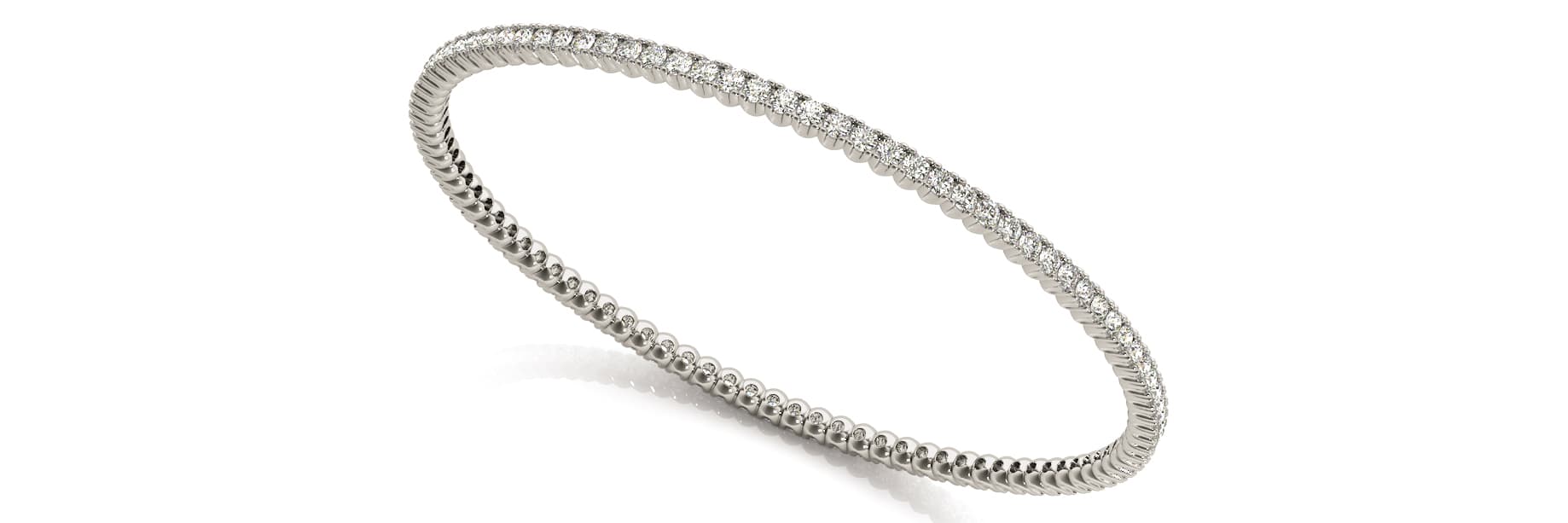 Slip On Bangle (v1br021) (2.79 ct. tw.) — View 1
