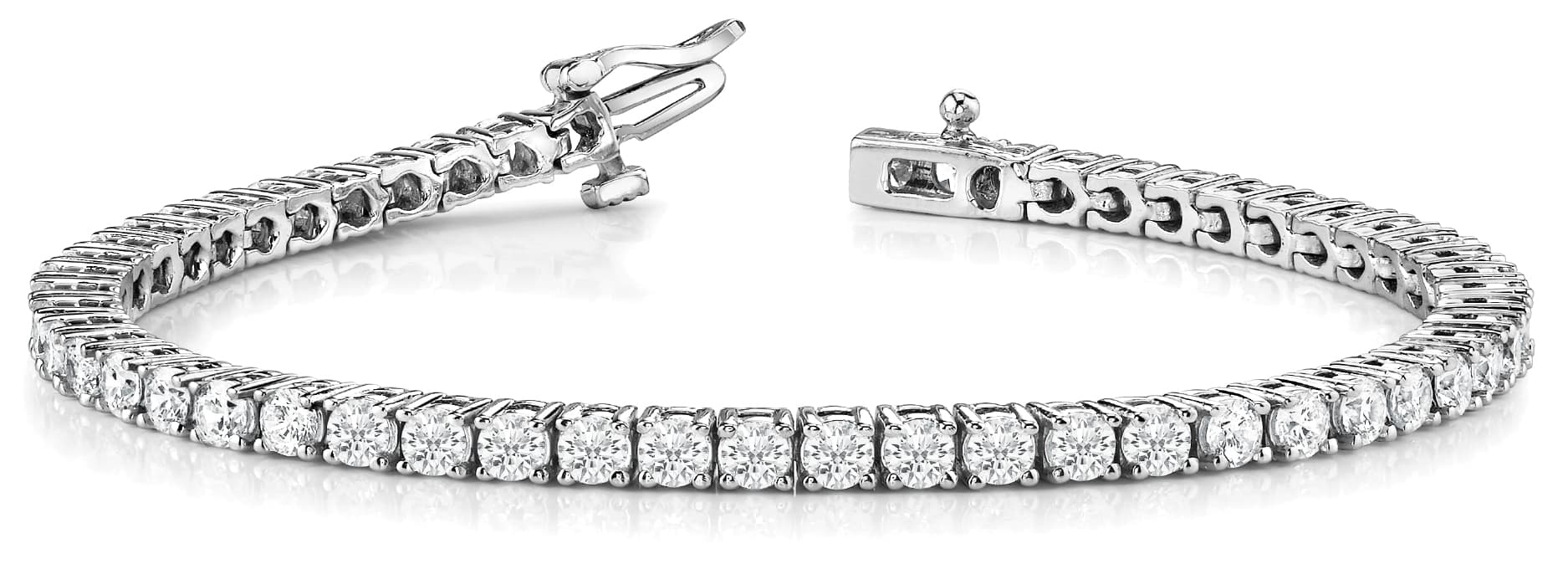 4-Prong Tennis Bracelet (4 ct. tw.) — White Gold