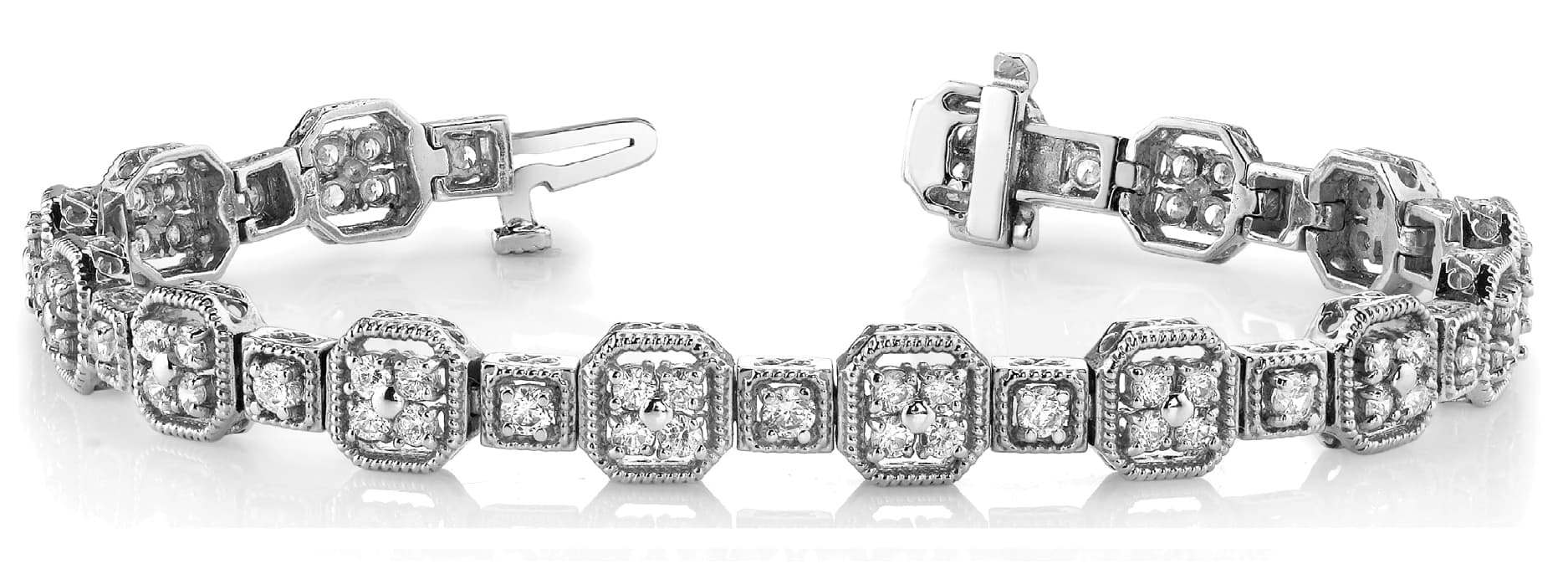 Bracelet (3 ct. tw.) — White Gold