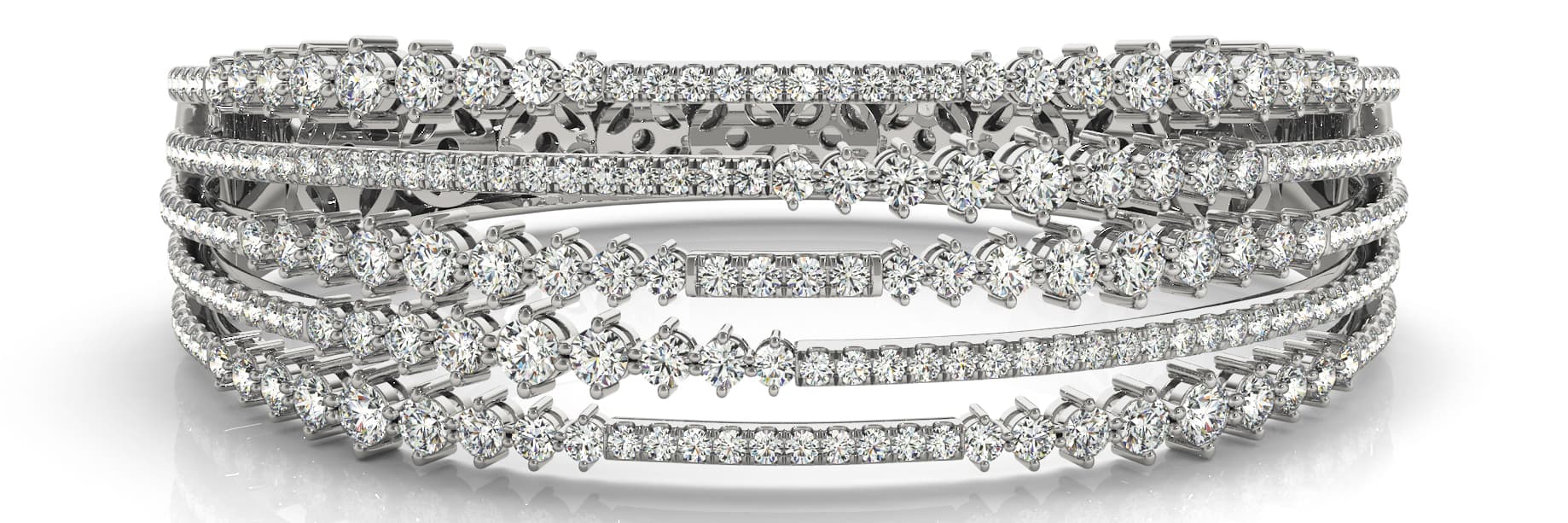 Bangle (5.46 ct. tw.) — White Gold